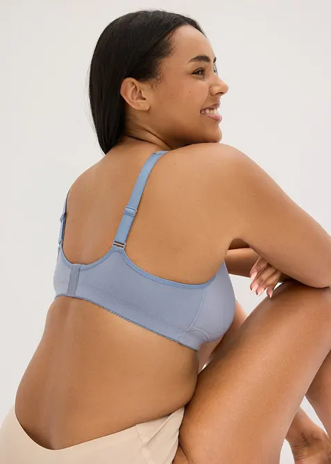 T-skjorte-BH uten spiler med bomull (2-pack), bonprix