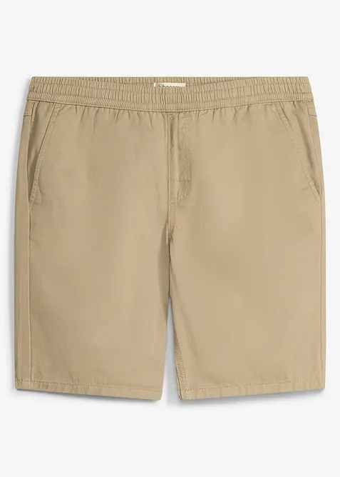 Pull on-bermudashorts i 100% bomull, Regular fit, bonprix