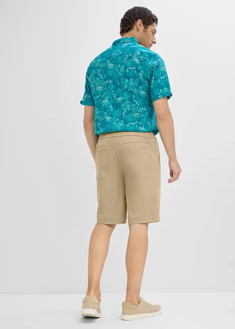 Pull on-bermudashorts i 100% bomull, Regular fit, bonprix