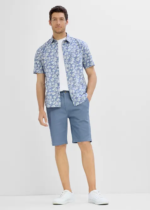 Bermudashorts med stretch og stretch i linningen, Regular fit, bonprix