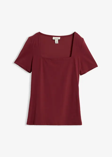 Topp med firsk&aring;ren utringning, bonprix