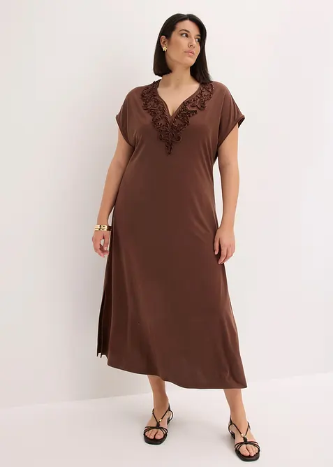 Tunika-kjole med broderi, bonprix