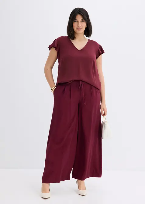 Pull on-bukse i viskoseblanding, bonprix