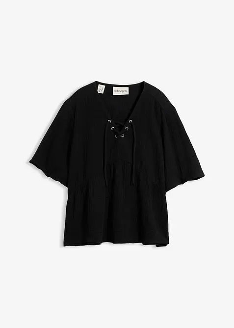 Bluse i luftig musselin, bonprix