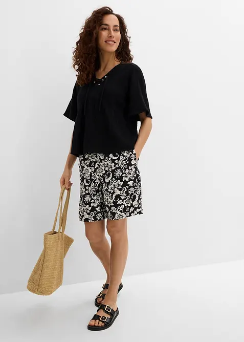 Bluse i luftig musselin, bonprix