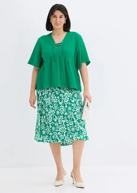 Bluse i luftig musselin, bonprix