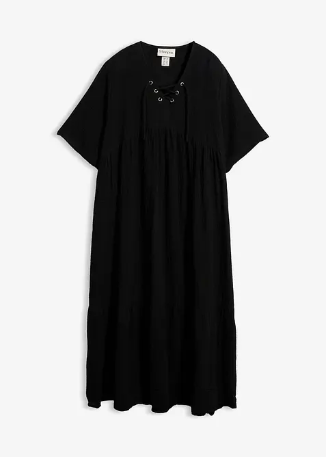 Midikjole i 100% bomull, bonprix
