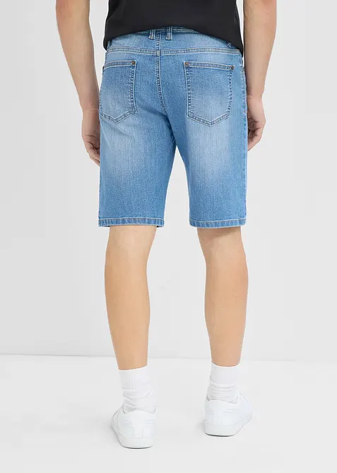Bermudashorts i lett denim med stretch i linningen, Regular fit (2-pack), bonprix