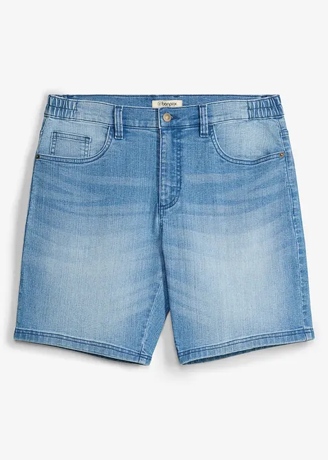 Shorts i lett denim med stretchlinning, Relaxed fit, bonprix