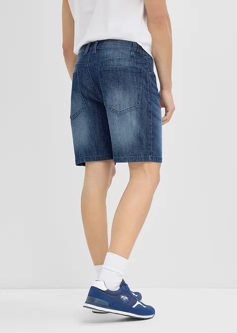Shorts i lett denim med stretchlinning, Relaxed fit, bonprix