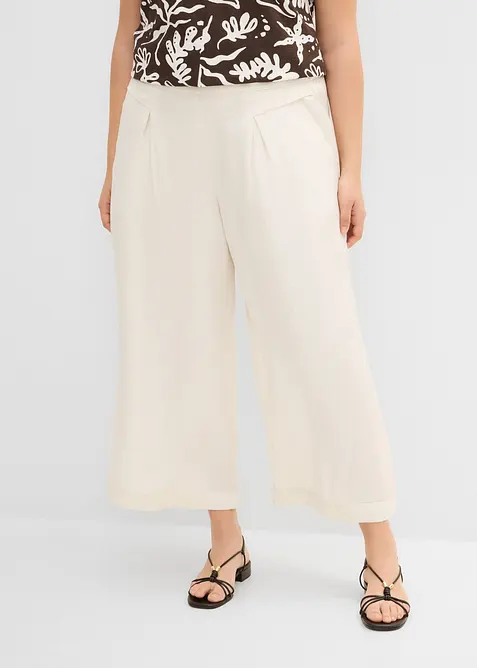 Culotte med viskose som faller fint, bonprix