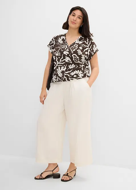 Culotte med viskose som faller fint, bonprix