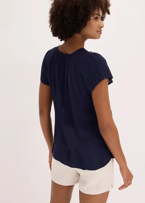 Bluse i 100% viskose, bonprix