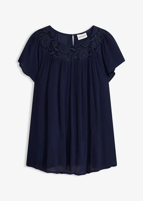 Bluse i 100% viskose, bonprix