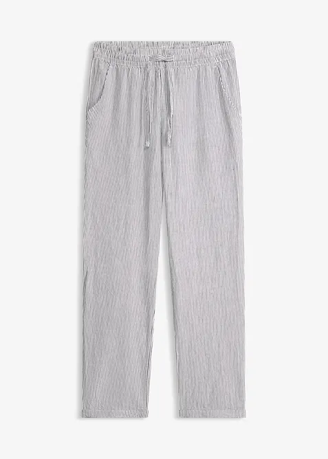 Linbukse med elastisk linning, bonprix