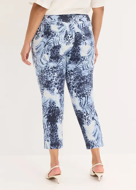 M&oslash;nstret 7/8-bukse med stretch, bonprix