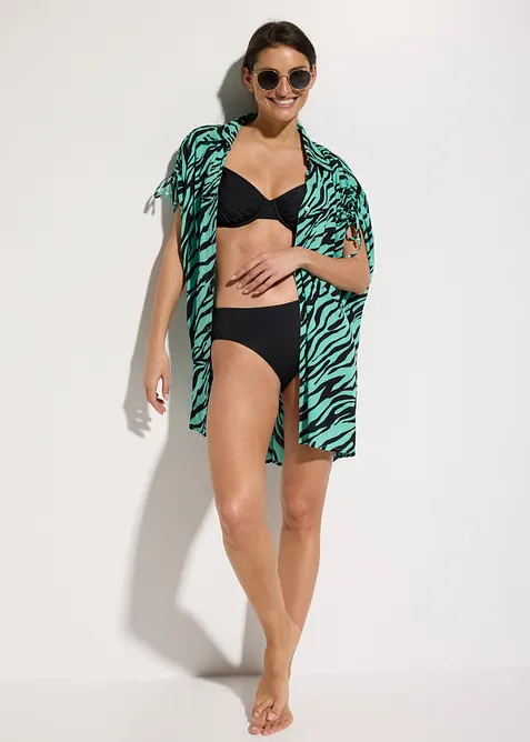 Strandbluse av strukturert krinklet materiale, bonprix