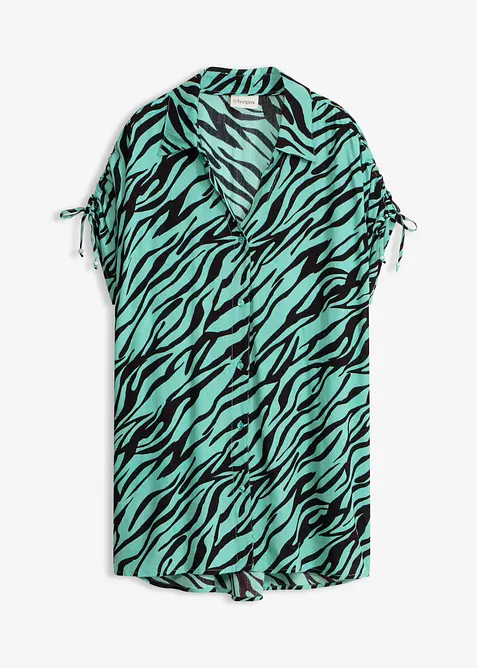 Strandbluse av strukturert krinklet materiale, bonprix
