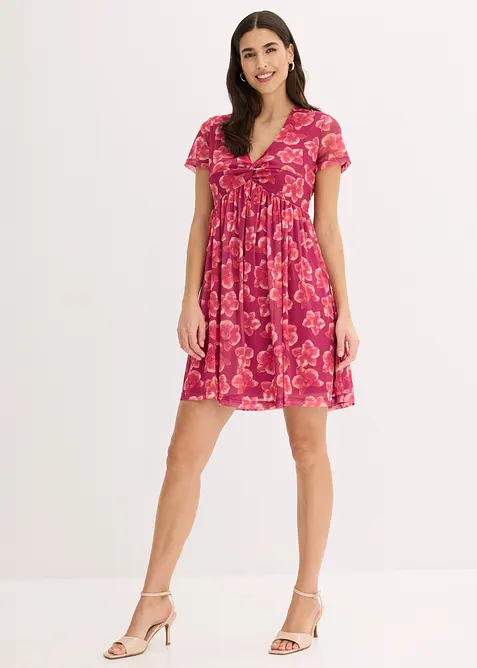 Jerseykjole i mesh, bonprix
