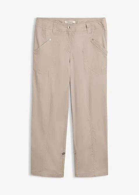 Cargo-bukse med stretch - 3/4 lang, bonprix