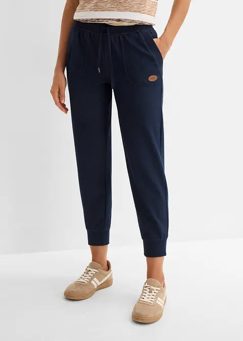 Ankellang sweatbukse i jeans look, bonprix