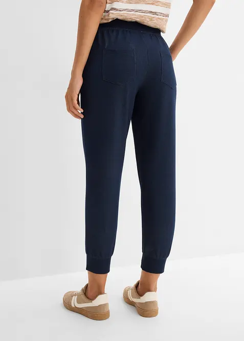 Ankellang sweatbukse i jeans look, bonprix