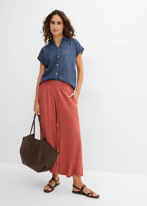 Vid culotte i fint fallende viskose, bonprix