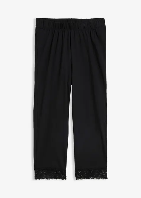 Caprileggings med blondedetalj, bonprix