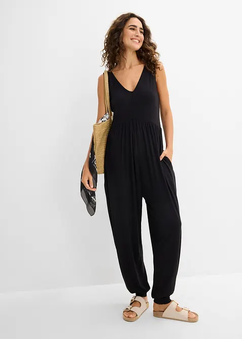 Jersey-jumpsuit i viskosemiks, bonprix