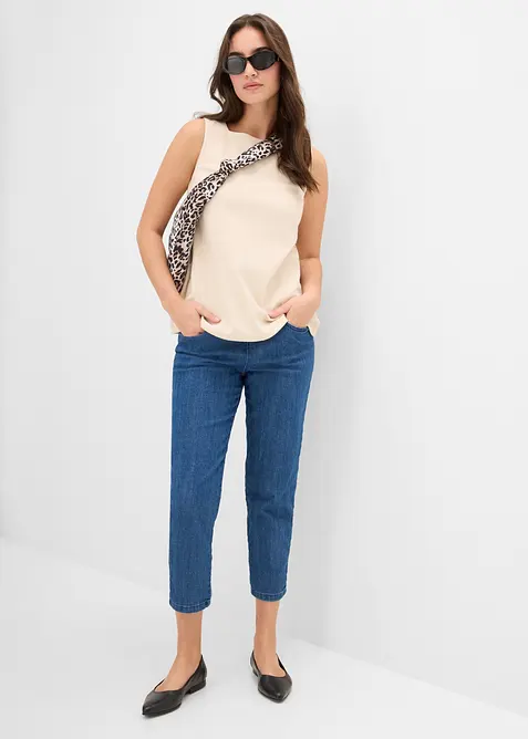 Straight-jeans, Mid Waist, komfortlinning, (2 pack), bonprix
