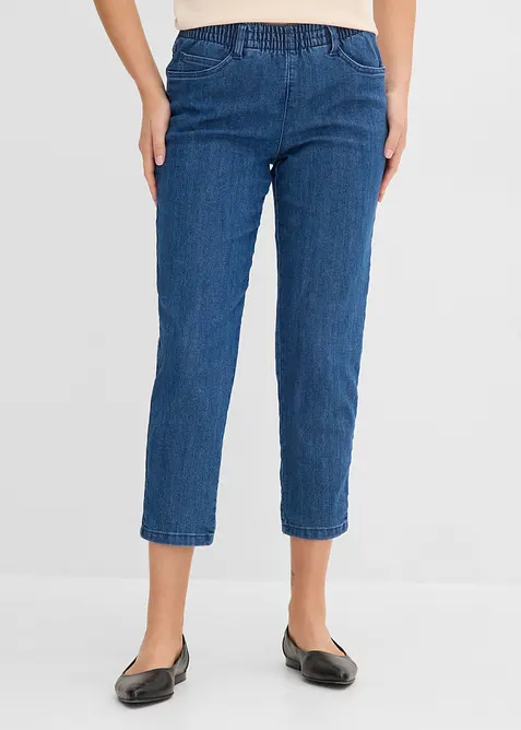Straight-jeans, Mid Waist, komfortlinning, (2 pack), bonprix