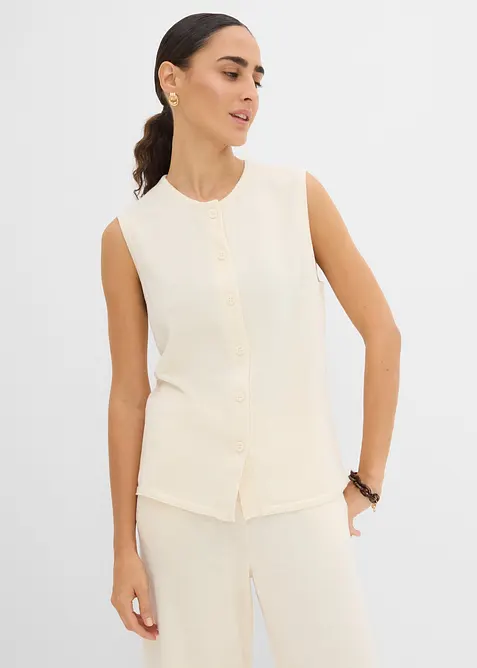 Sommervest i strikket materiale, bonprix