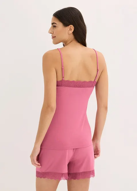 Kort pyjamas i viskose, bonprix