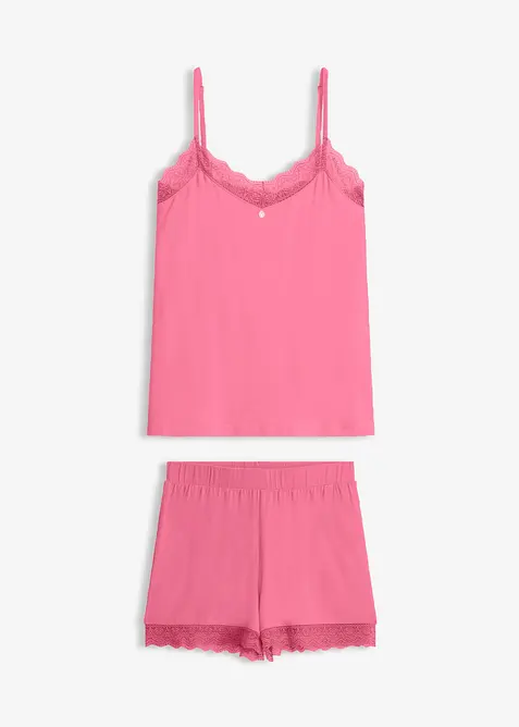 Kort pyjamas i viskose, bonprix