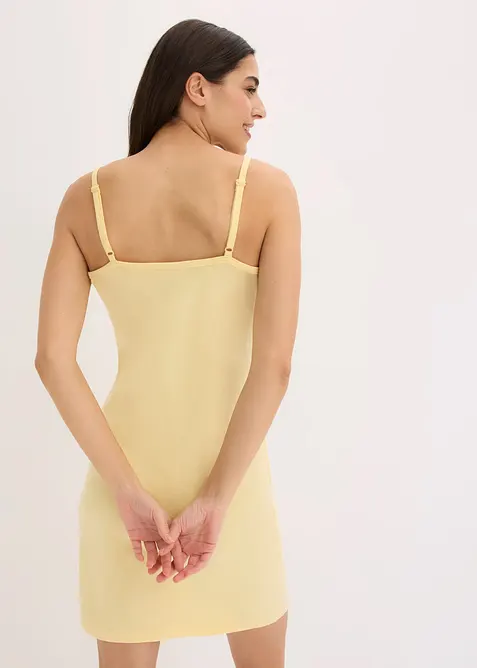 Kort nattkjole med spaghettistropper (2-pack), bonprix