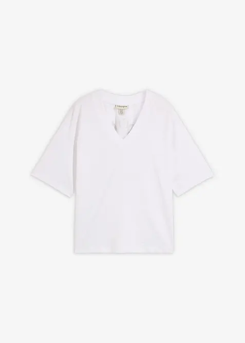 Oversized T-skjorte i 100% &oslash;kologisk bomull, bonprix