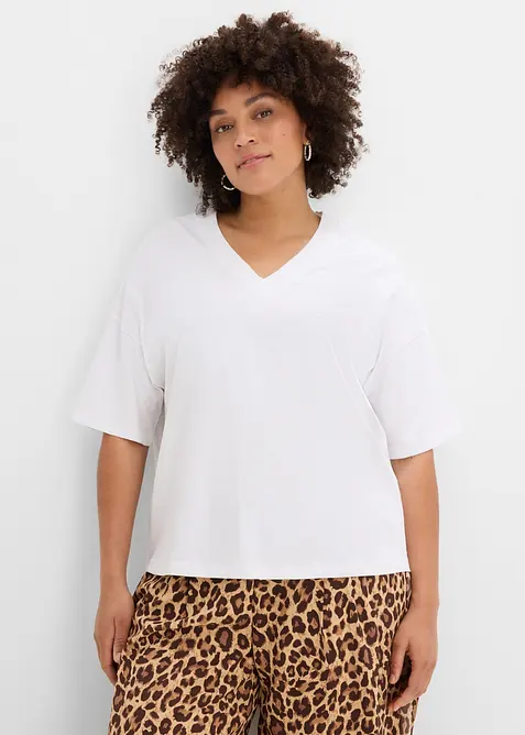 Oversized T-skjorte i 100% &oslash;kologisk bomull, bonprix