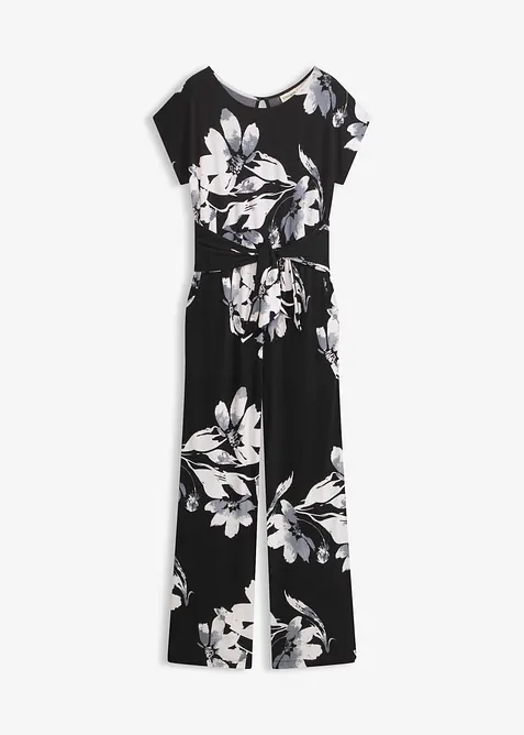 Jumpsuit med palmetrykk, bonprix