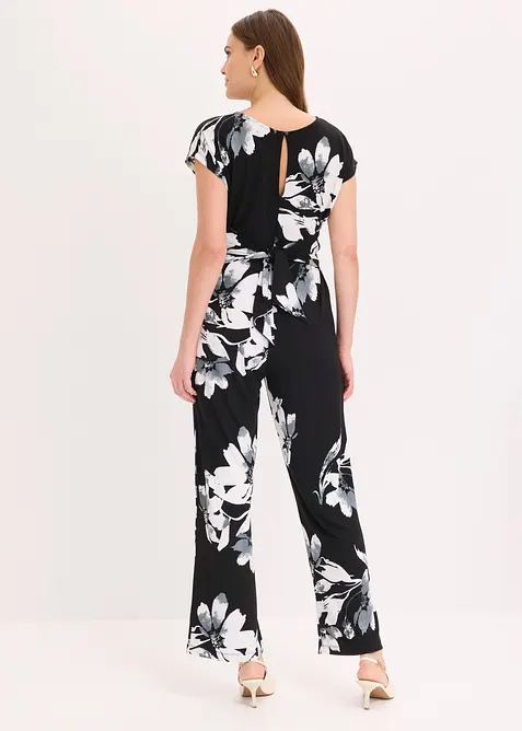 Jumpsuit med palmetrykk, bonprix