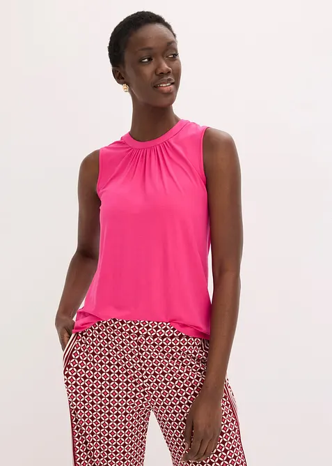 Blusetopp i jersey, bonprix