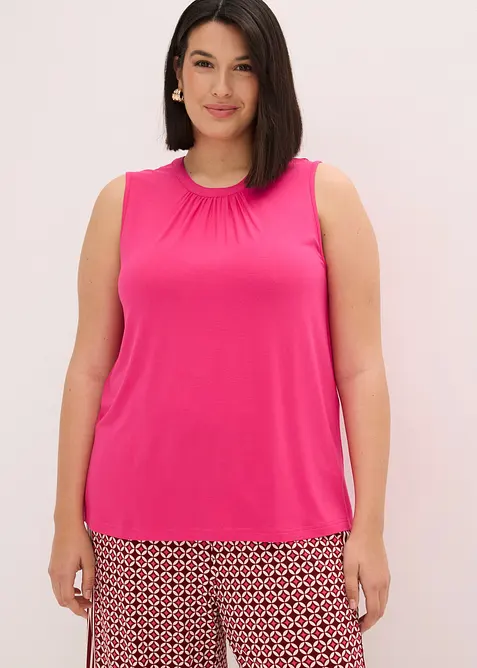 Blusetopp i jersey, bonprix