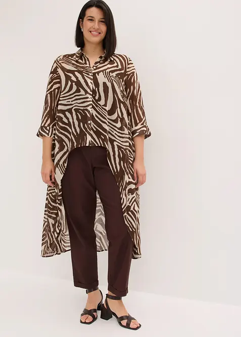 Lang chiffonbluse, bonprix