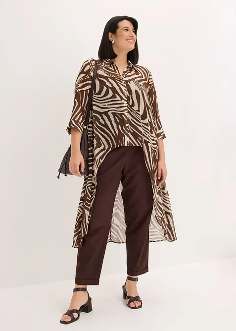 Lang chiffonbluse, bonprix