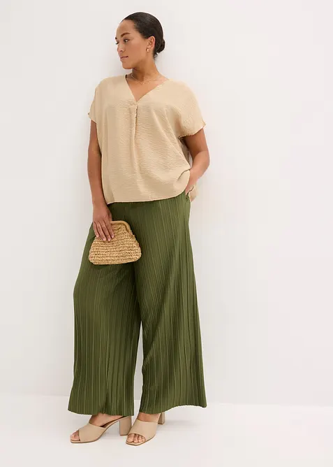 Bluse i viskoseblanding med pent fall, bonprix