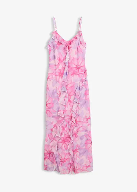Stroppekjole i myk mesh, bonprix