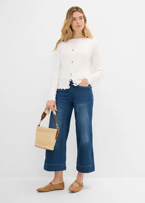 7/8-culotte i ultrasoft denim, bonprix