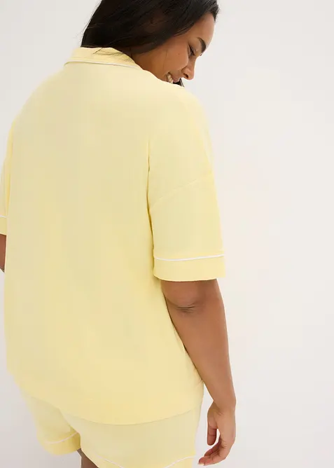 Kort pyjamas i myk viskoseblanding, bonprix