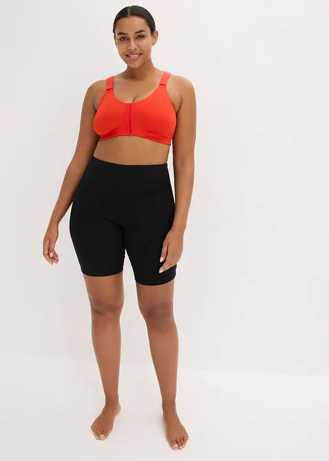 Trenings-BH med lukning foran og medium st&oslash;tte, bonprix