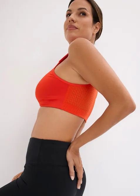 Trenings-BH med lukning foran og medium st&oslash;tte, bonprix