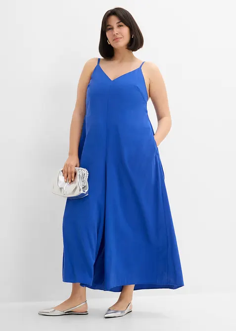 Jumpsuit i viskosemiks med regulerbare stropper, bonprix